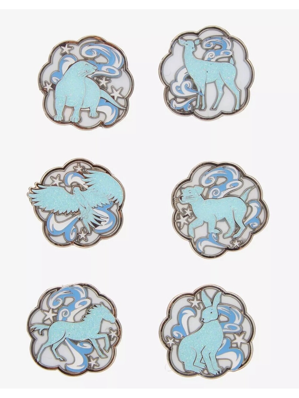 Harry Potter Patronus Blind Box Enamel Pin Full Set of 6